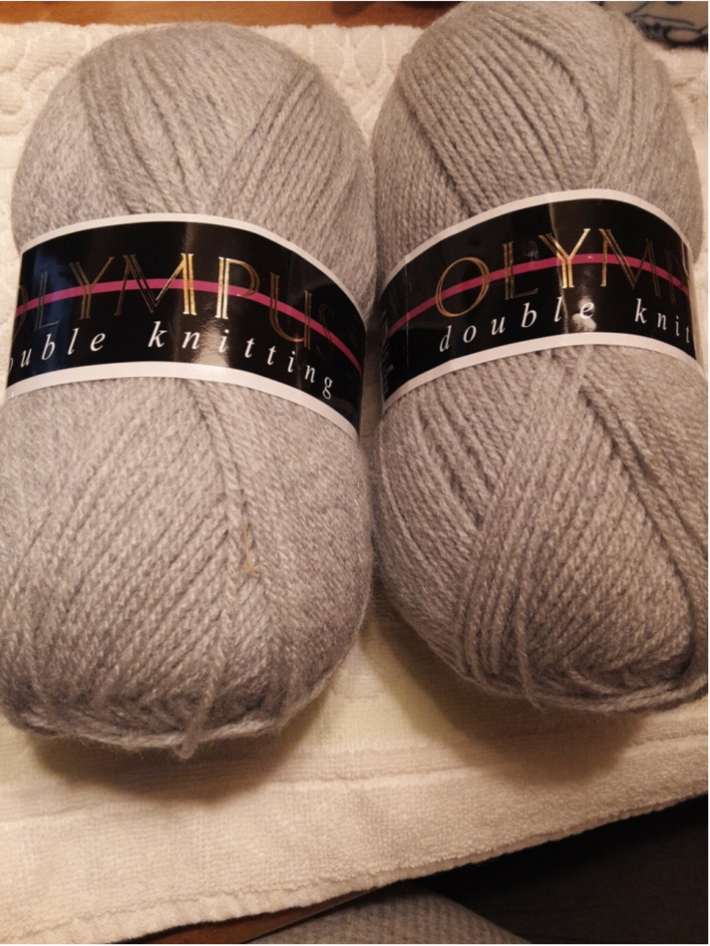 Olympus Double Knitting 100g 100% acrylic Loweth Wools Light Grey Shade #936 4mm